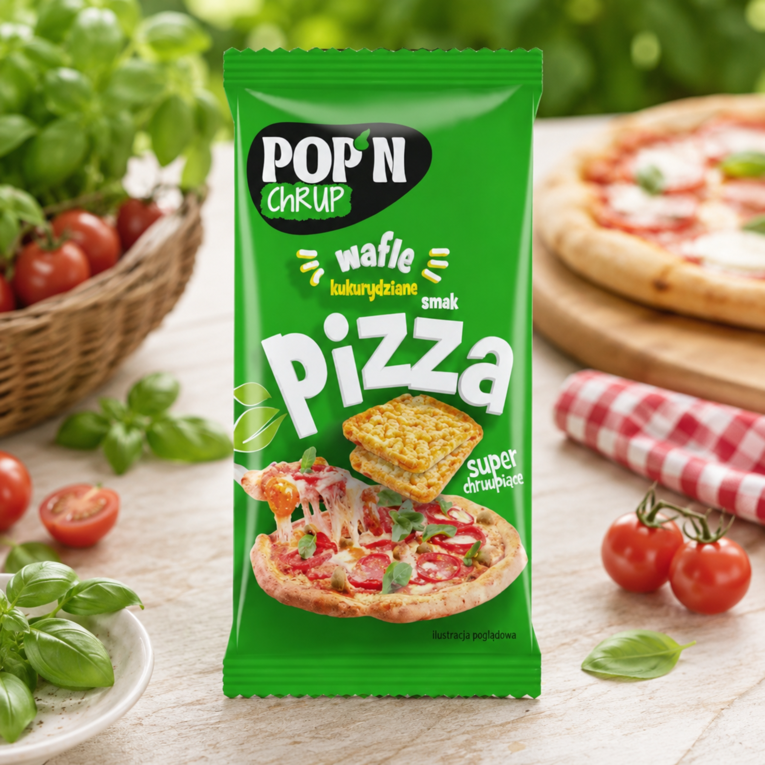 SANTE - POP`N CHRUP Wafle Kukurydziane - 22g - Pizza
